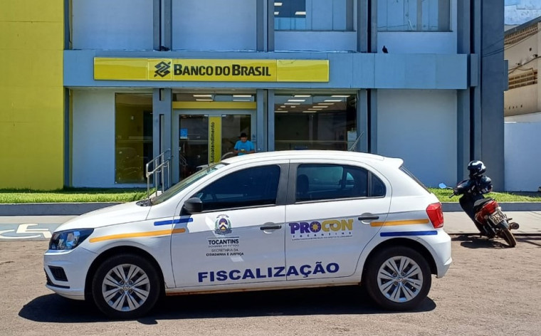 Em operação, Procon autua três agências bancárias em Tocantinópolis, Porto Nacional e Palmas