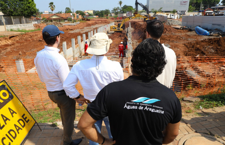 Araguaína já aplicou 43% do empréstimo de 54 milhões de dólares; CAF vistoria obras e elogia