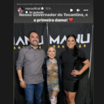 Após polêmica sobre show, Manu Bahtidão posta foto com governador, primeira-dama e políticos