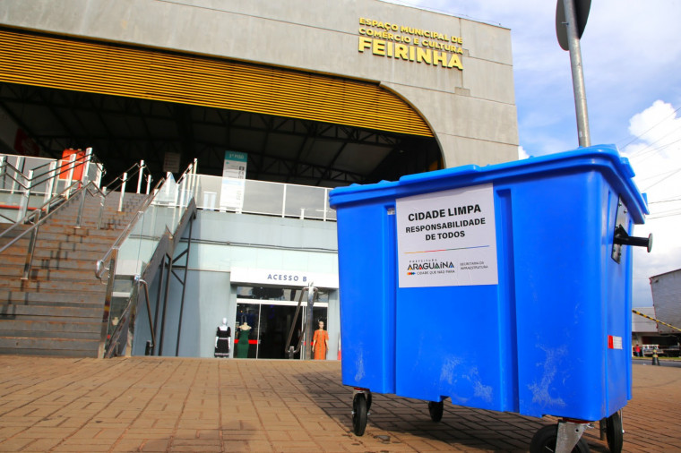 Prefeitura anuncia instalação de 1.200 contêineres de lixo em pontos estratégicos de Araguaína