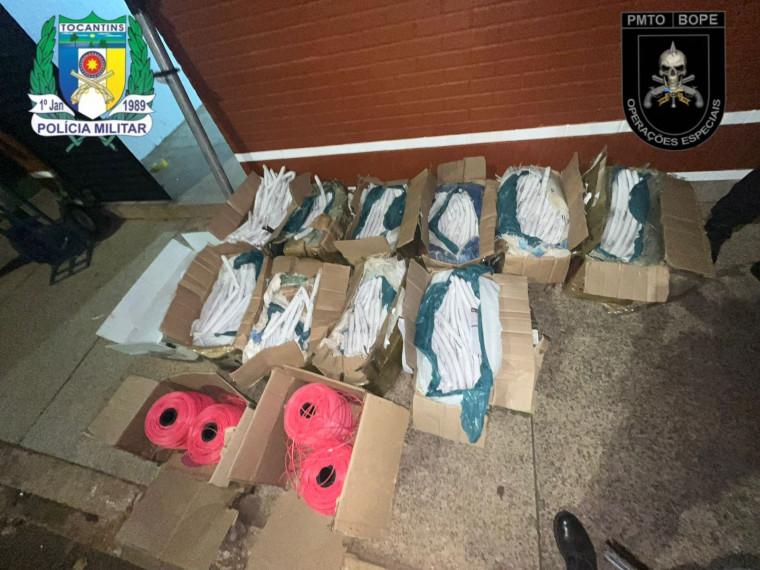 Carga clandestina com cerca de uma tonelada de material explosivo é apreendida na rodoviária de Palmas