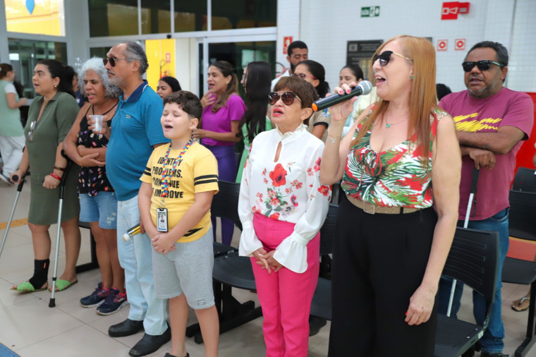 Coral de pacientes cegos do CER de Araguaína fará cantata de Natal no Lago Center Shopping