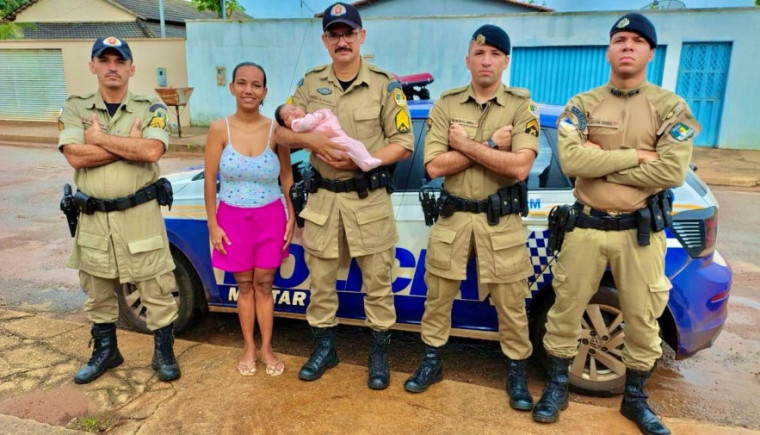 Policiais militares salvam vida de bebê de 35 dias que estava engasgada em Lagoa da Confusão