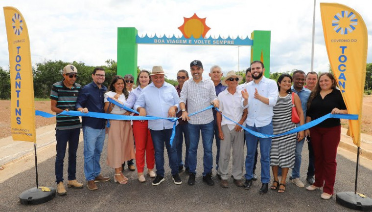 Wanderlei inaugura acesso à BR-010 e pavimentação asfáltica avaliados em R$ 5 milhões