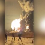Ataque aéreo atinge refinaria de petróleo e causa incêndio na Rússia