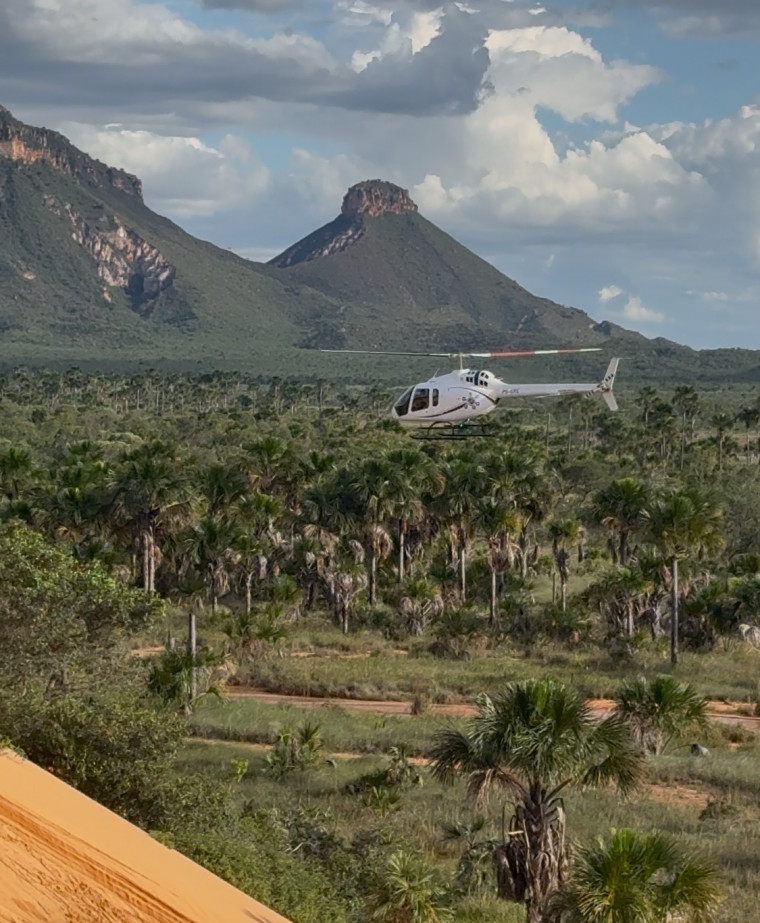 Helicóptero pousa ilegalmente nas dunas do Jalapão, e Naturatins investiga crime ambiental