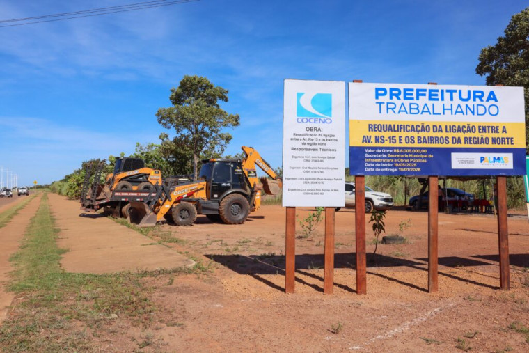 Prefeito lança duas grandes obras na região norte de Palmas com aporte de R$ 24 milhões