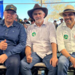 Ao lado de Wanderlei e Amélio, deputado Gipão prestigia a Agrotins e apoia produtores