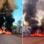 Após tragédia, moradores queimam pneus e bloqueiam avenida durante protesto em Axixá