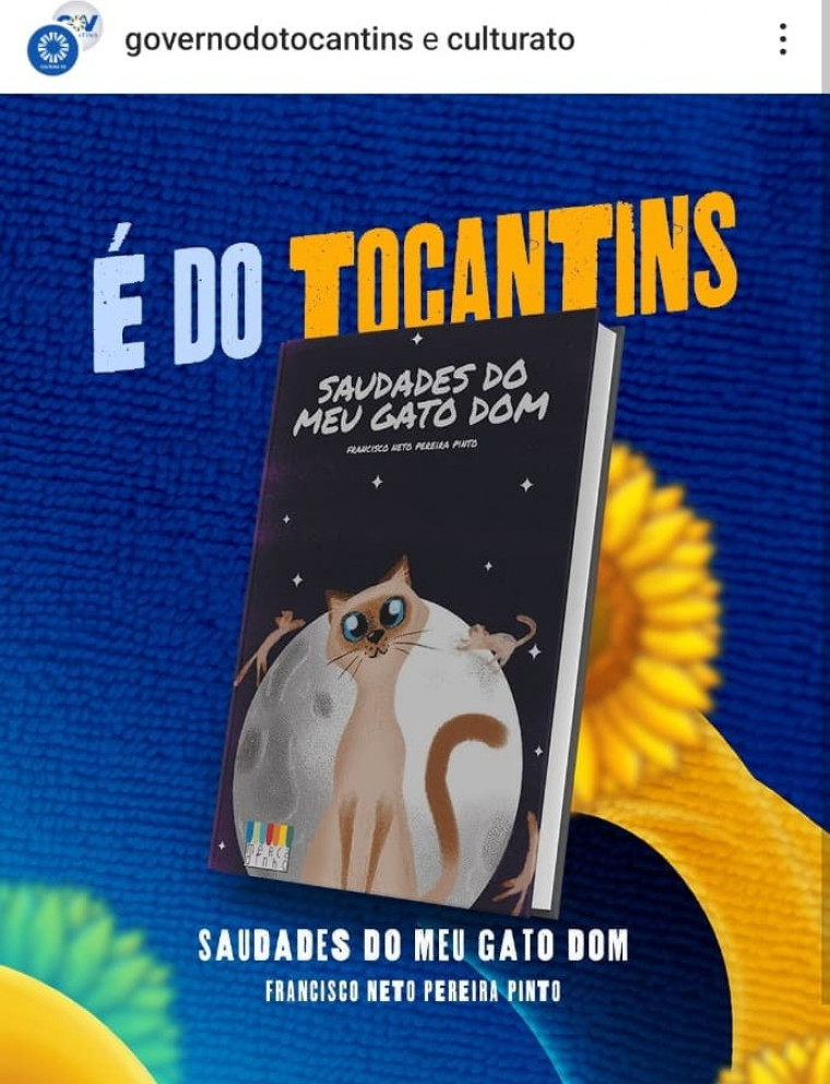 Livro araguainense figura no Top 7 dos recomendados pela Secretaria de Estado da Cultura
