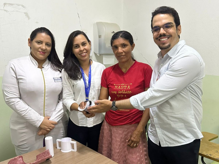 Órtese de mão é produzida em impressora 3D pela UFNT e beneficia paciente do HDT