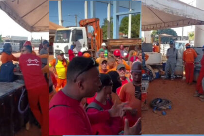 Obra da ponte JK é paralisada por greve de trabalhadores e prazo de entrega pode ser frustrado