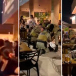 Vídeo mostra homem bêbado sendo contido por PMs após causar tumulto em shopping