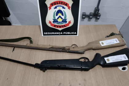 Investigado por crimes relacionados a dívida é preso com duas espingardas em operação