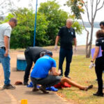 Motoqueiro executa homem a tiros em plena luz do dia na orla de Porto; perícia acha 9 cápsulas