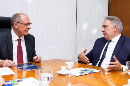 Vice-presidente Geraldo Alckmin recebe governador Laurez e trata de agenda econômica