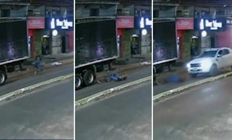 Ciclista de 63 anos morre após bater em carreta estacionada e ser atropelado por carro