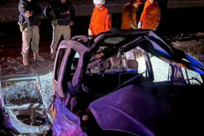 Capotamento deixa três mortos e um ferido na BR-153, entre Wanderlândia e Piraquê