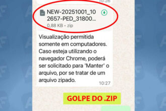 Golpe do arquivo .ZIP usa contas comerciais e clona contas de WhatsApp no Tocantins